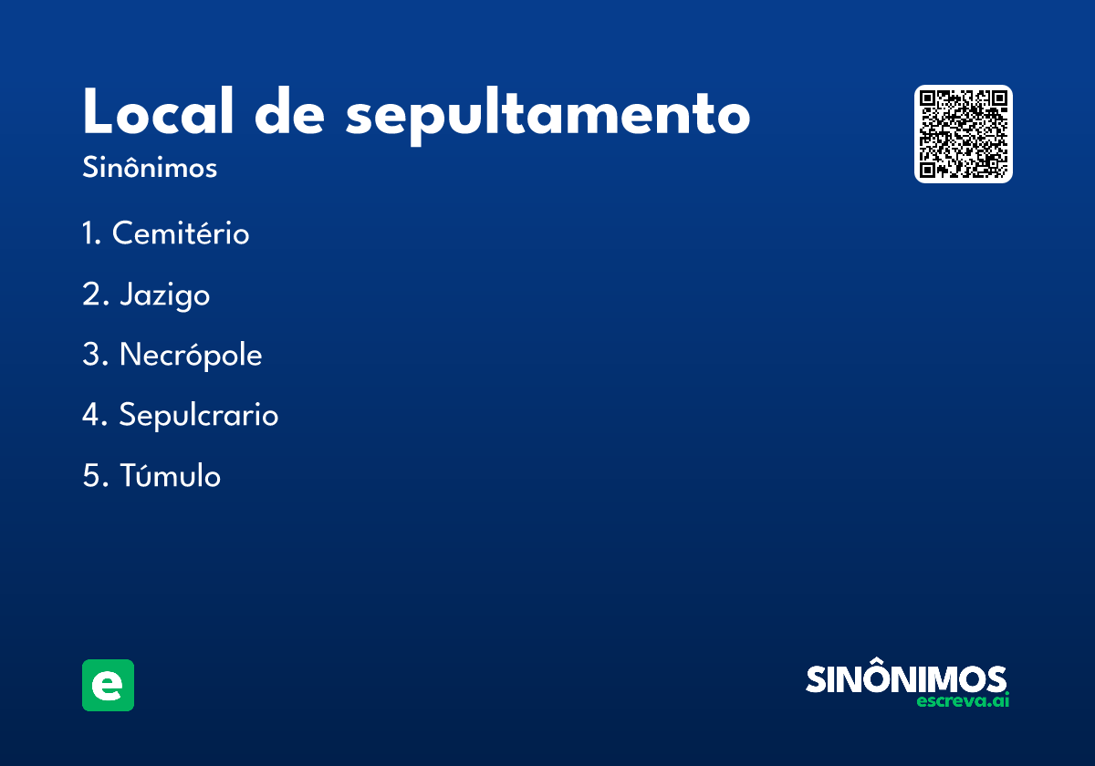 local de sepultamento