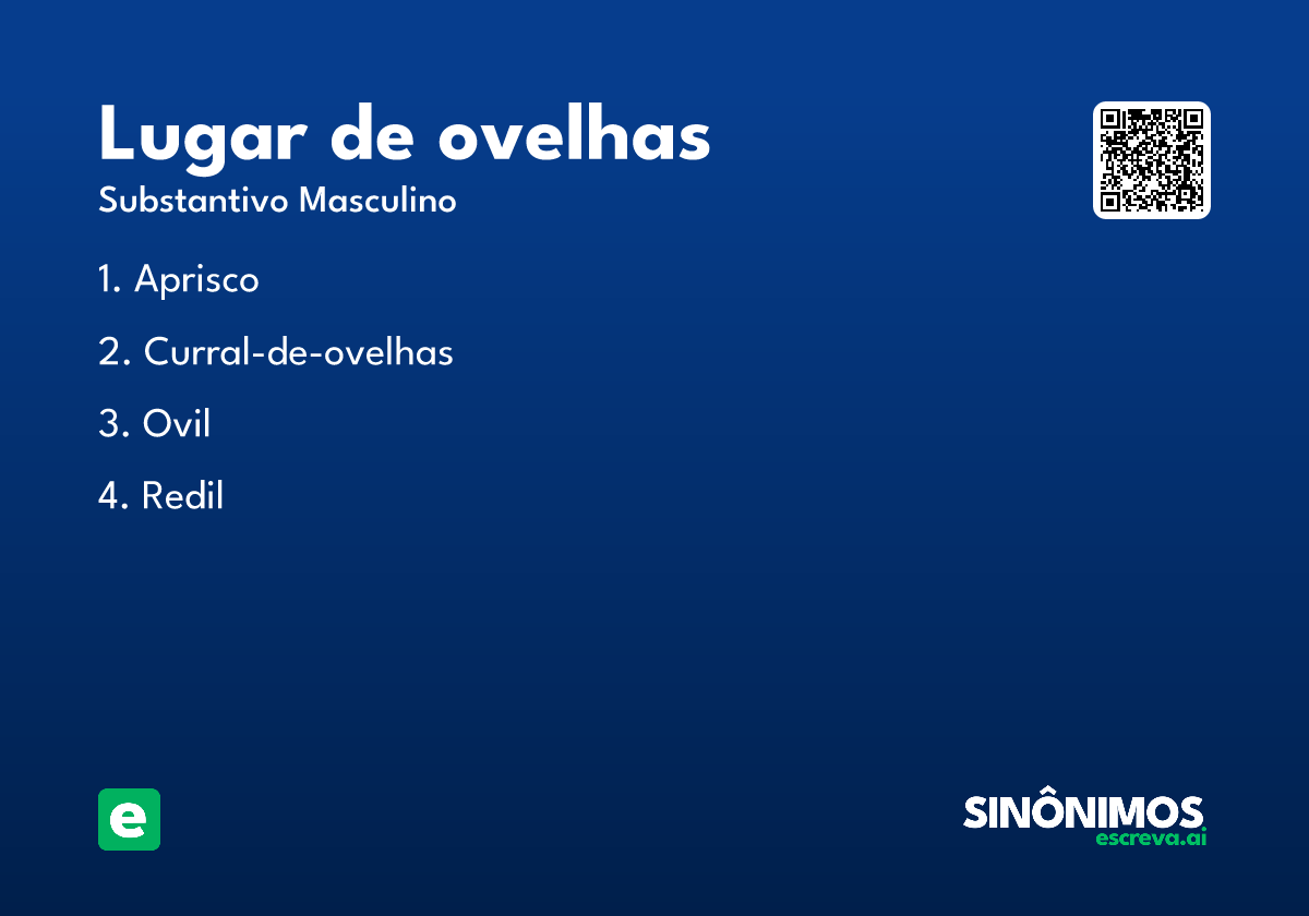lugar de ovelhas