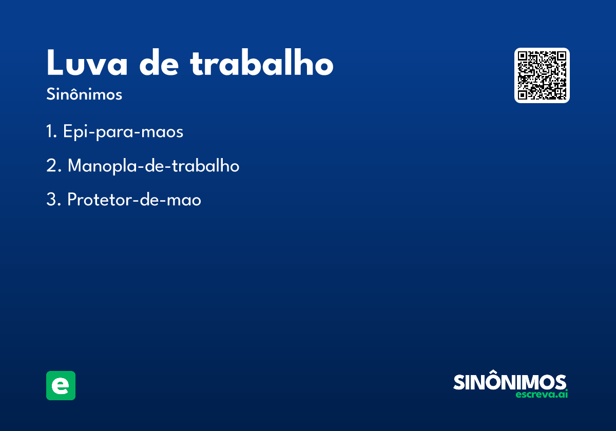 luva de trabalho