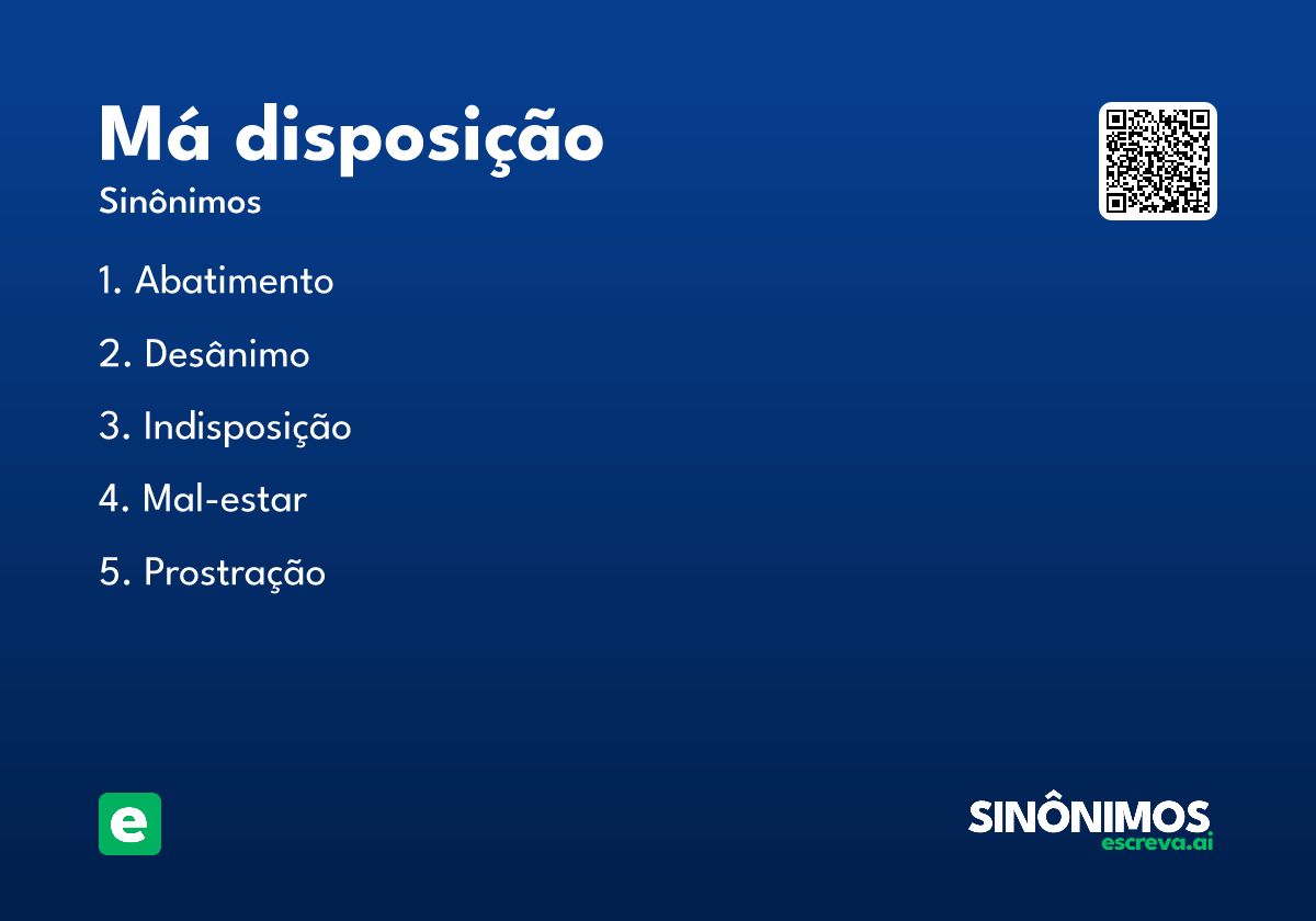 má disposição