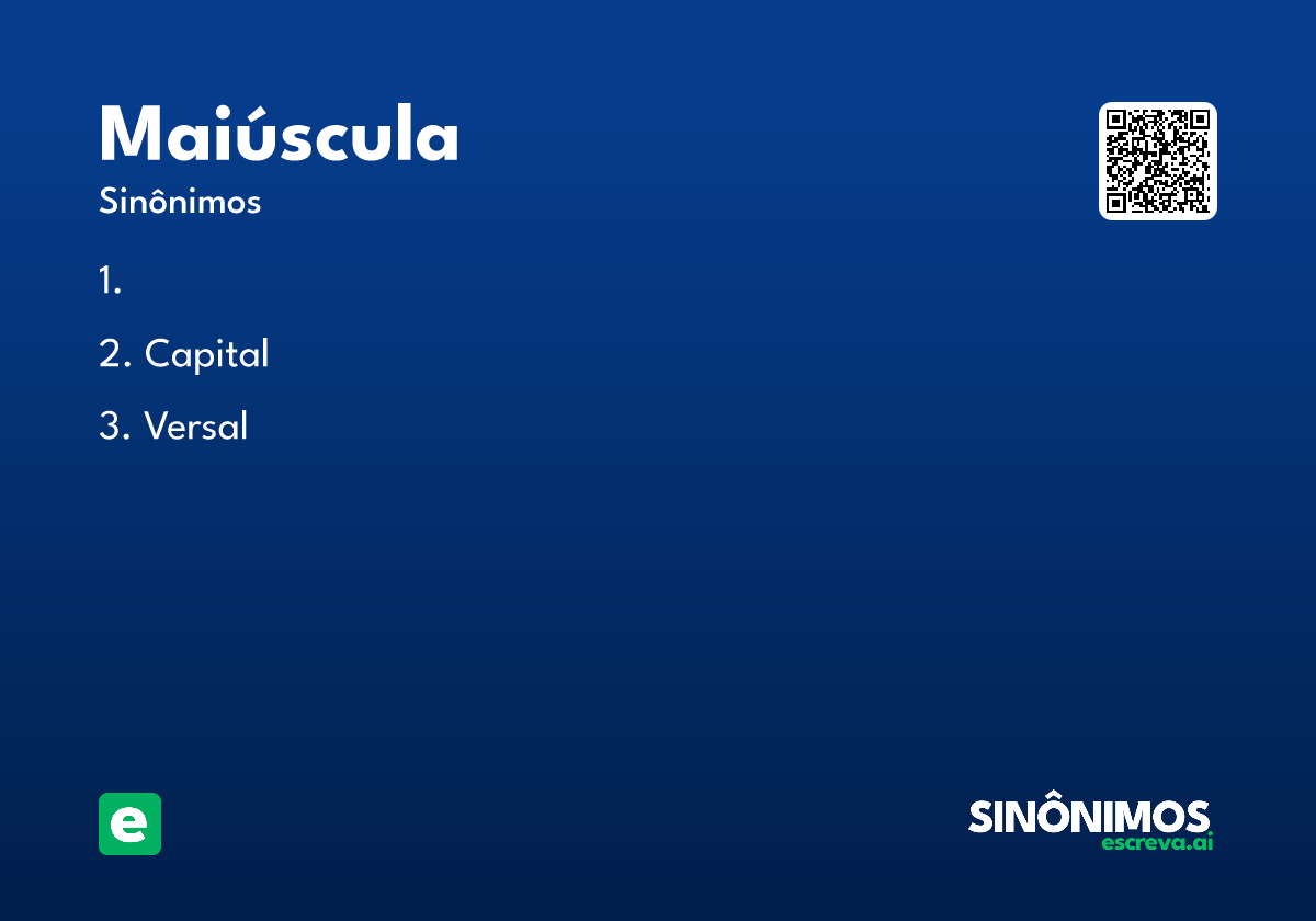 maiúscula