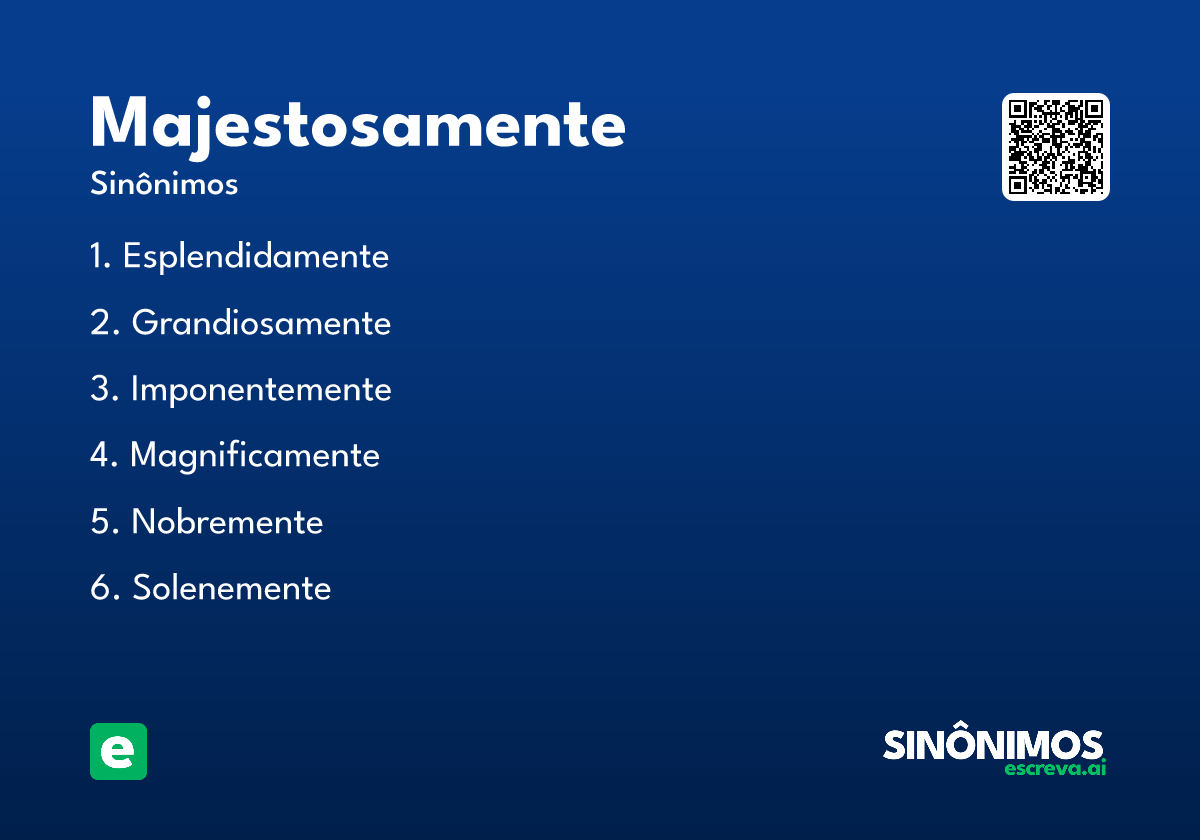majestosamente