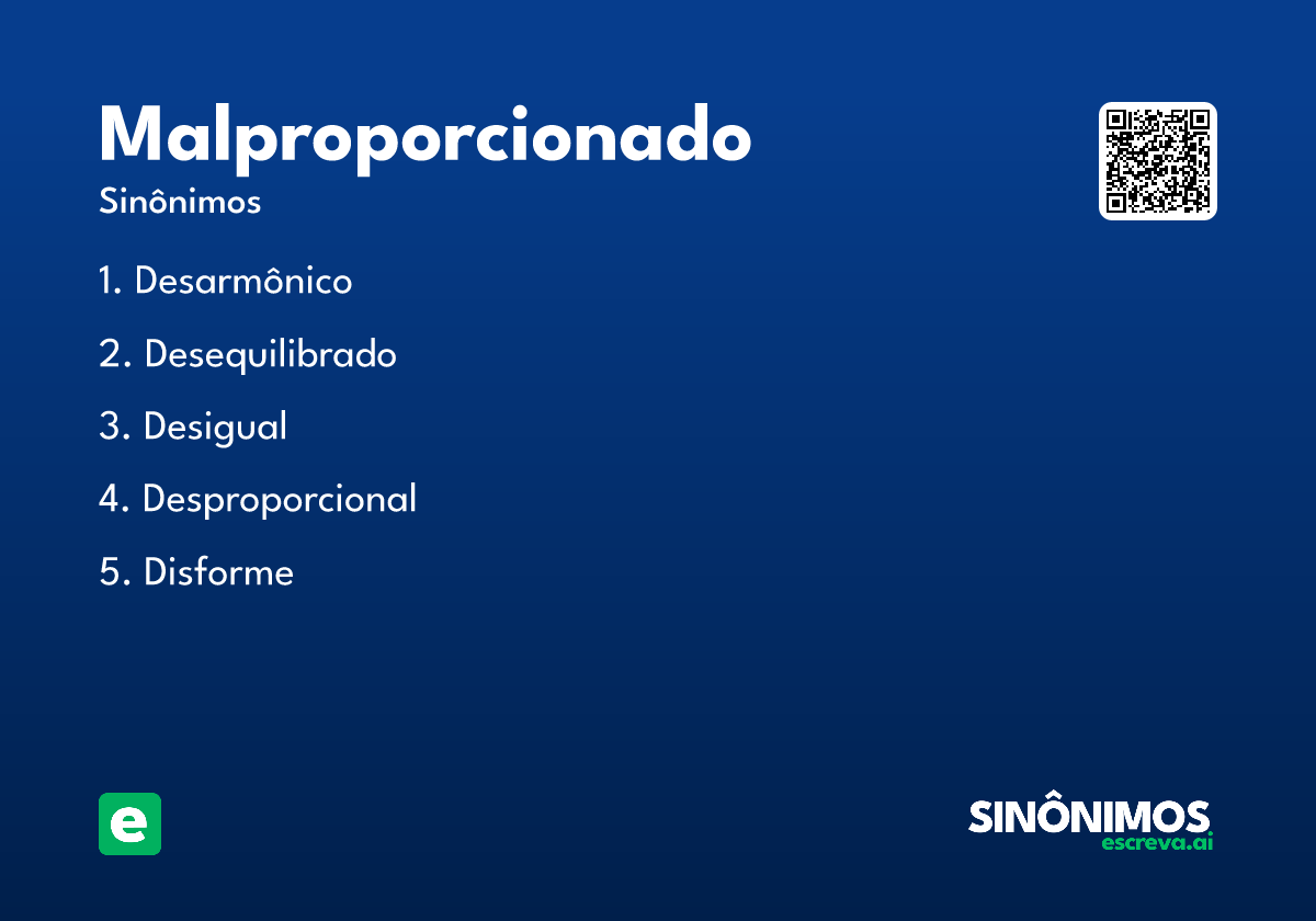 malproporcionado