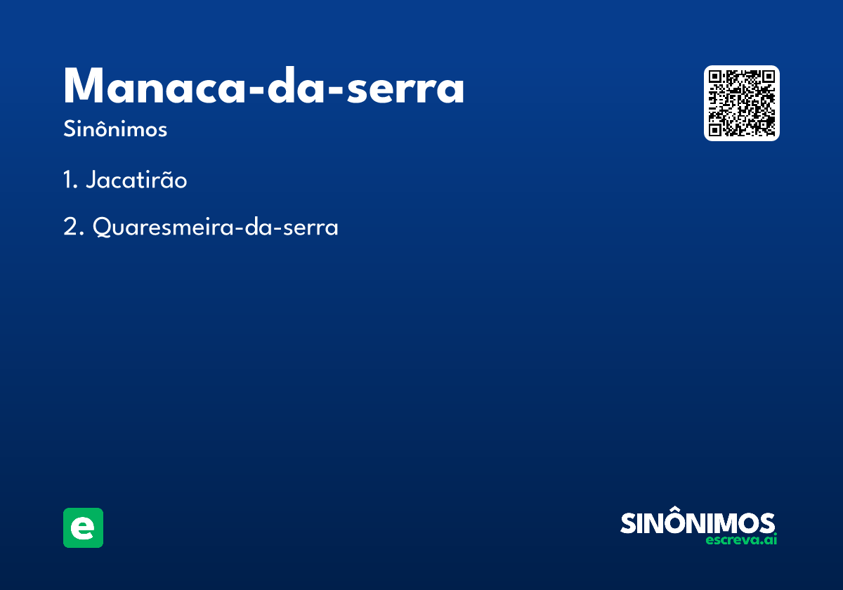 manaca-da-serra
