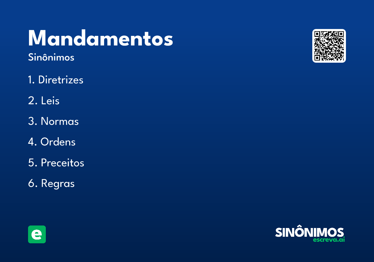 mandamentos