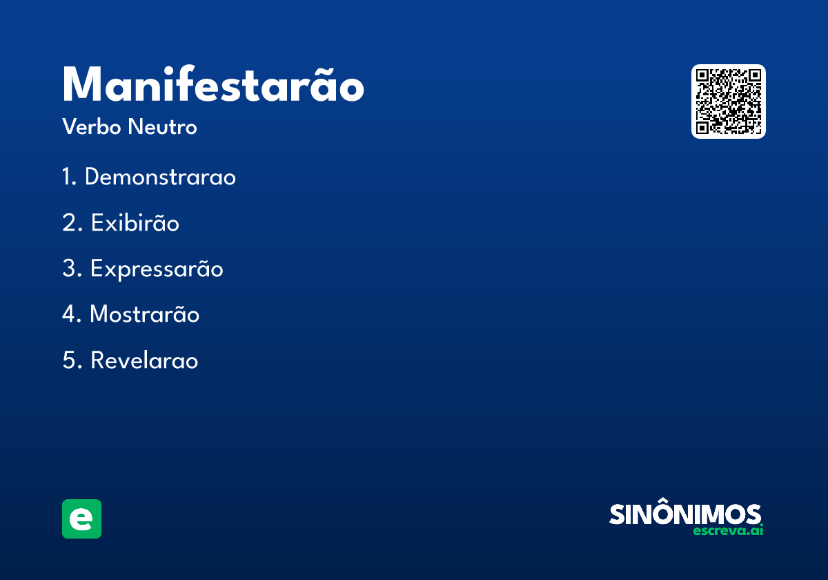 manifestarão