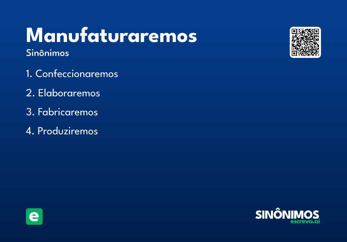 manufaturaremos