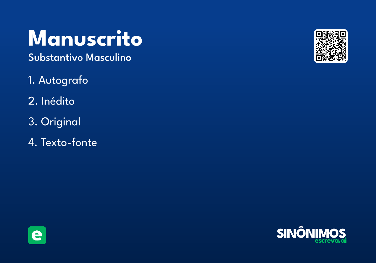 manuscrito