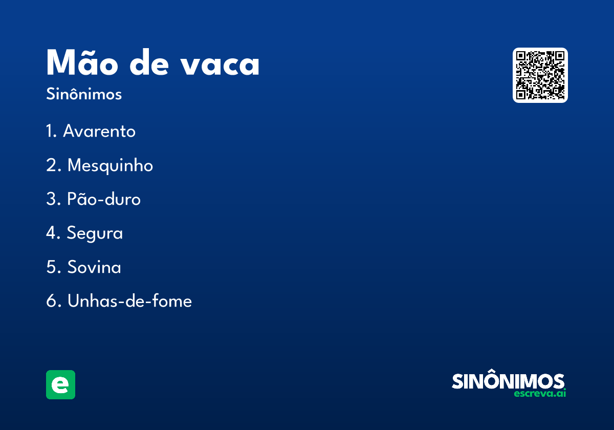 mão de vaca