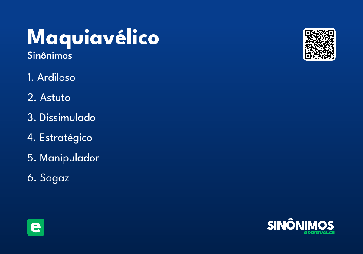 maquiavélico