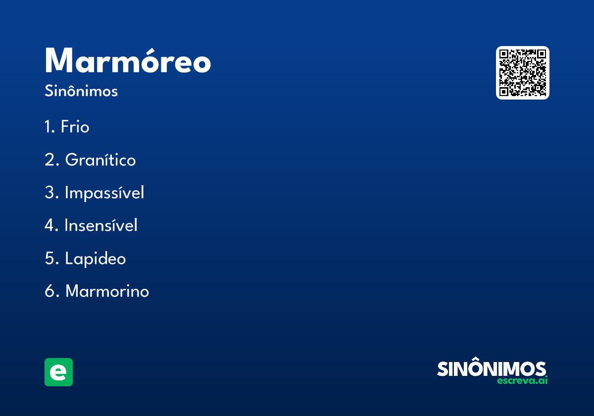 marmóreo