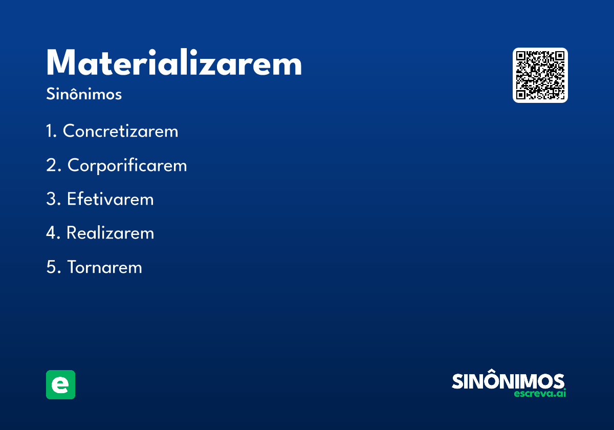 materializarem