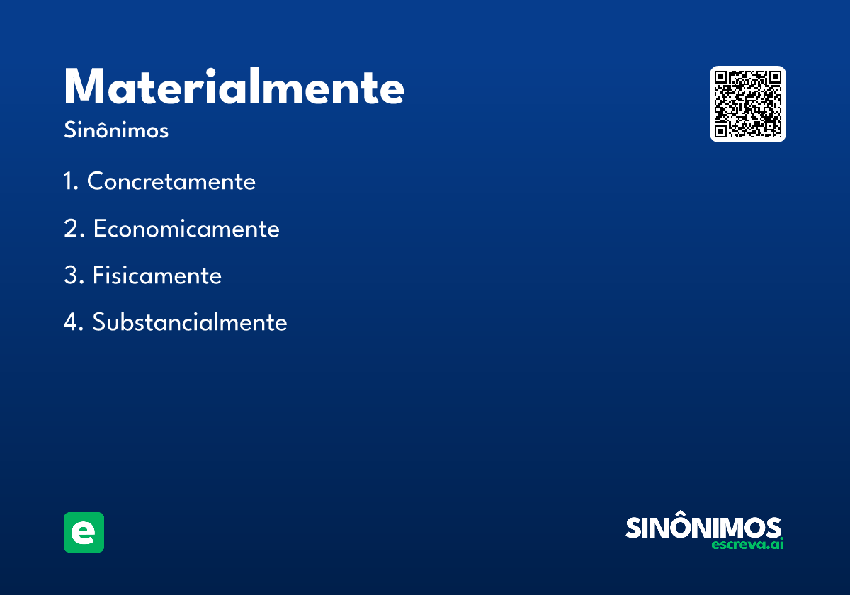 materialmente