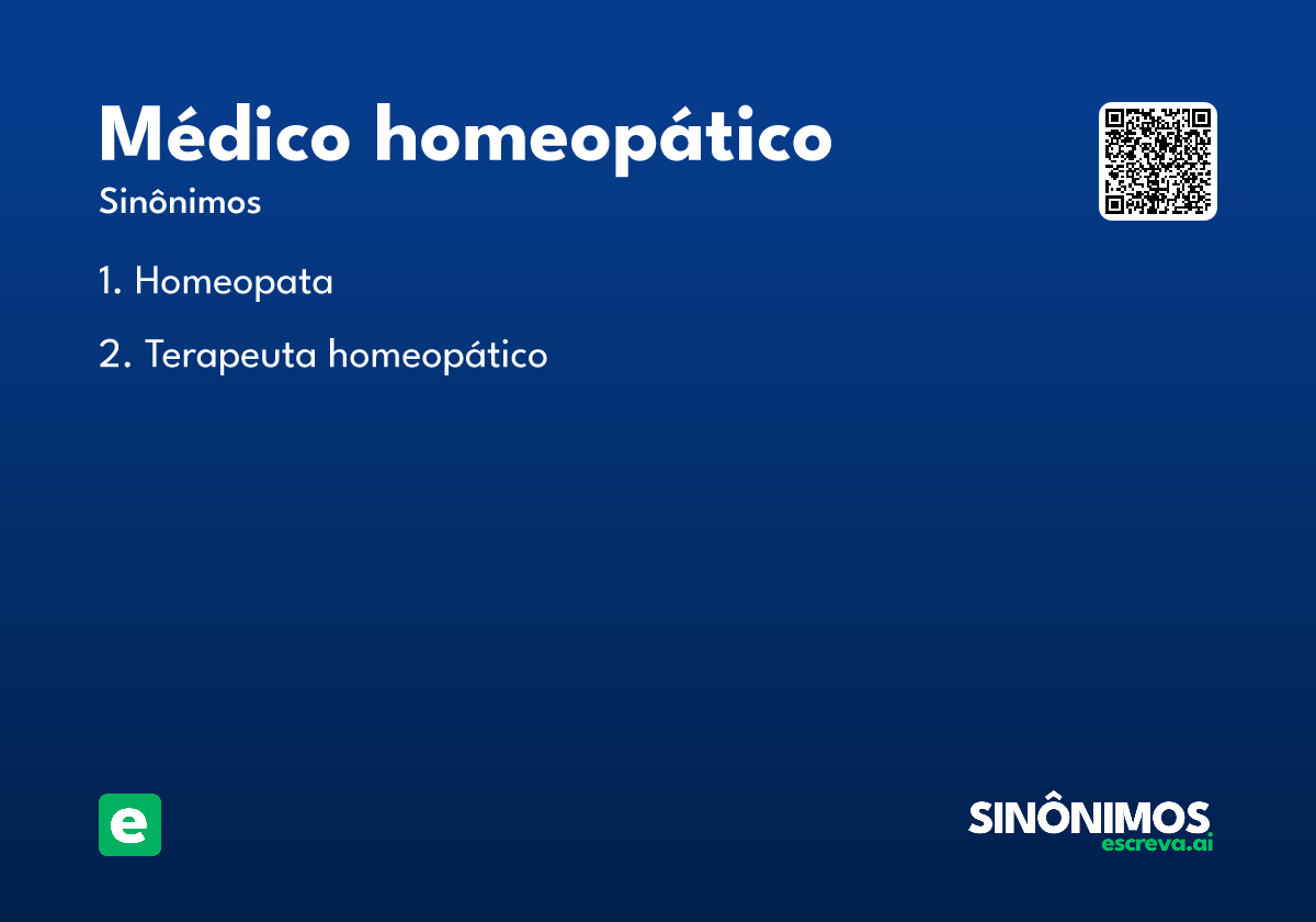 médico homeopático