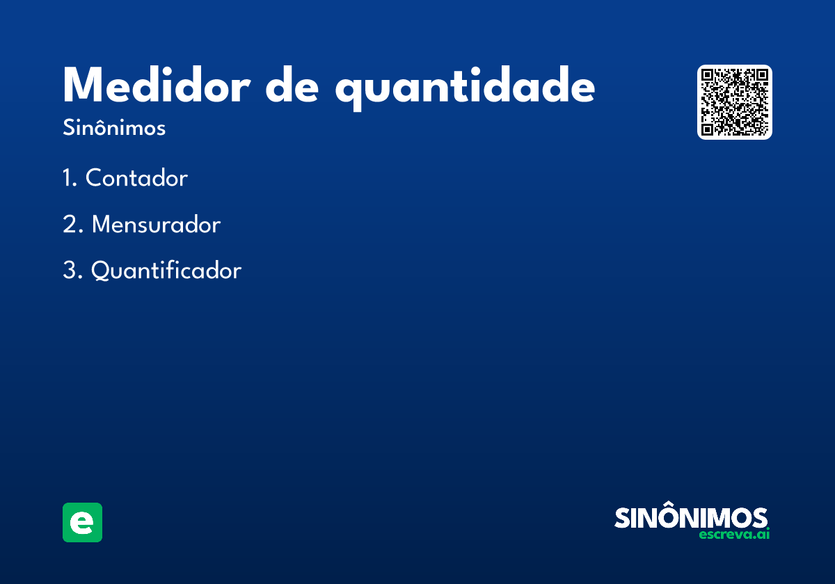 medidor de quantidade