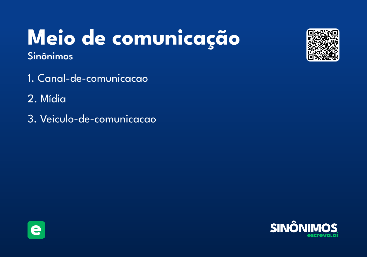 meio de comunicação