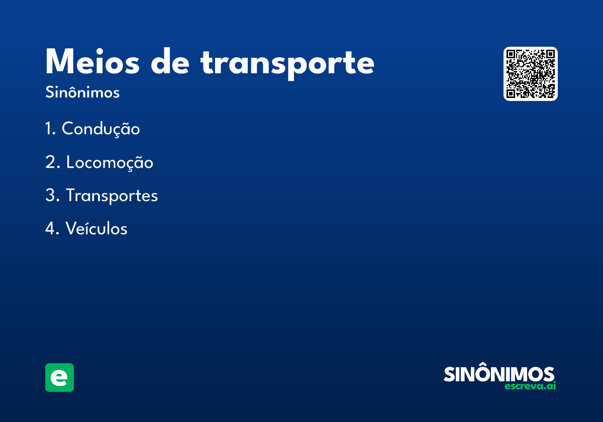 meios de transporte