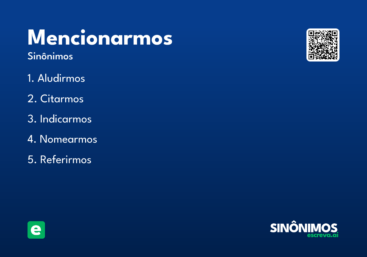 mencionarmos