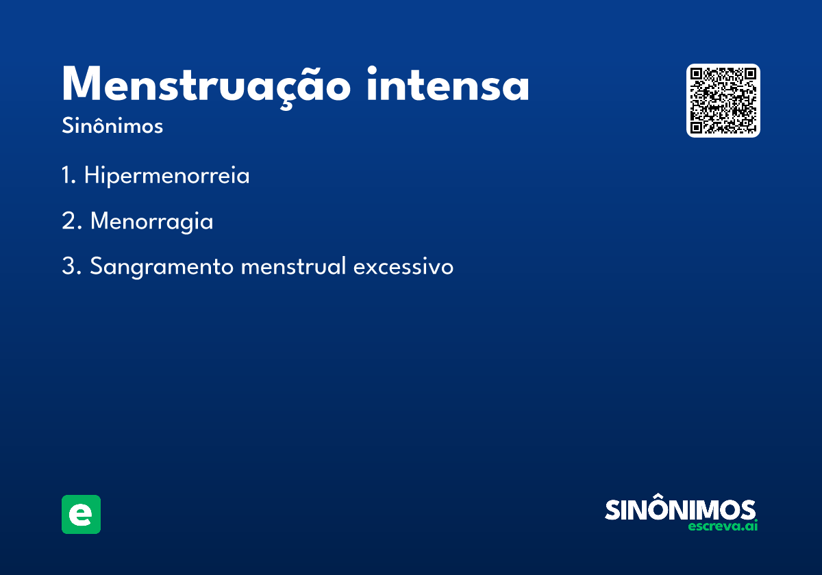menstruação intensa