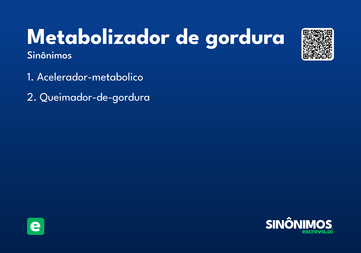 metabolizador de gordura