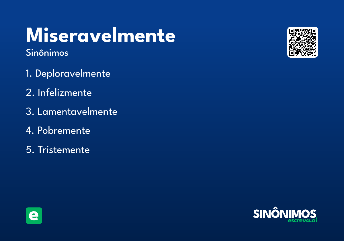 miseravelmente