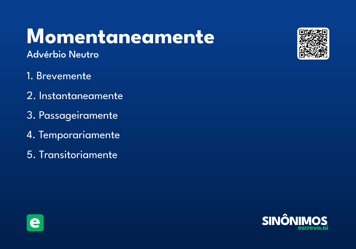 momentaneamente
