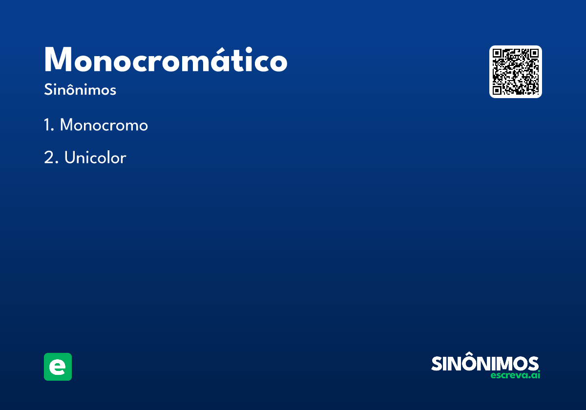 monocromático