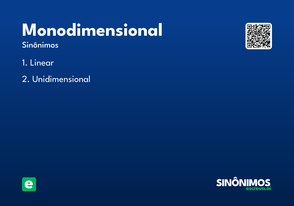 monodimensional