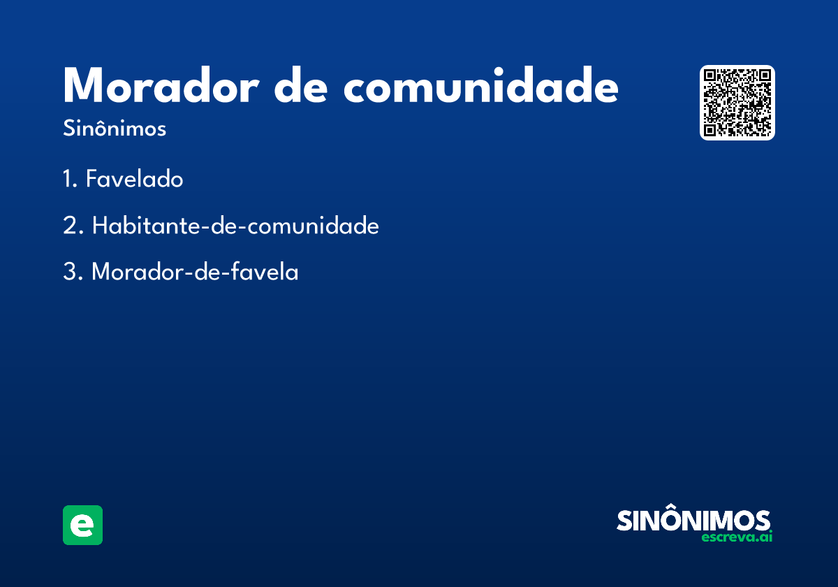 morador de comunidade
