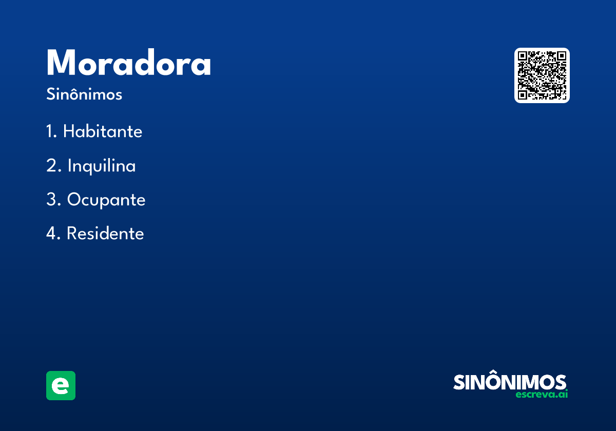 moradora