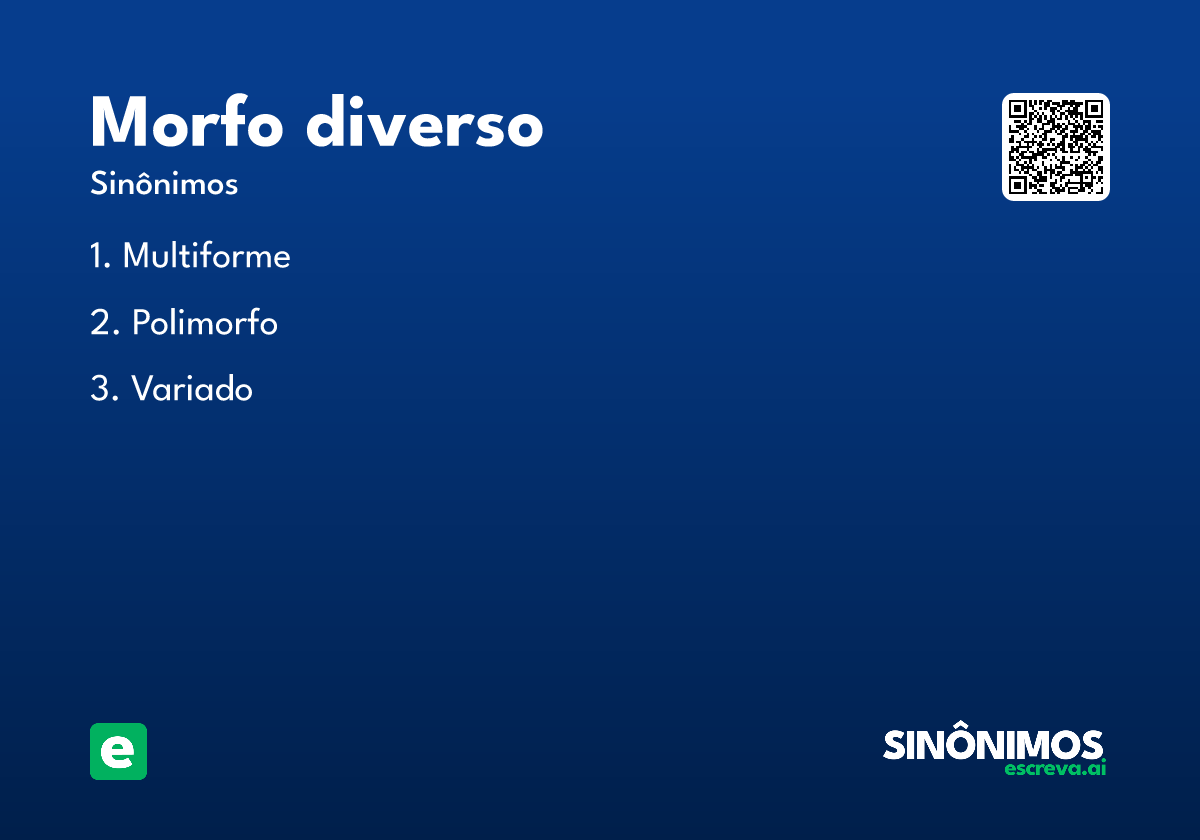 morfo diverso