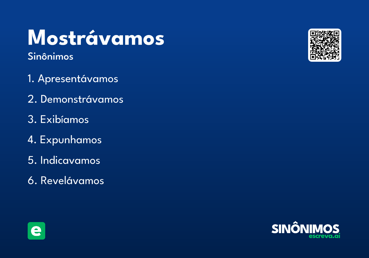 mostrávamos