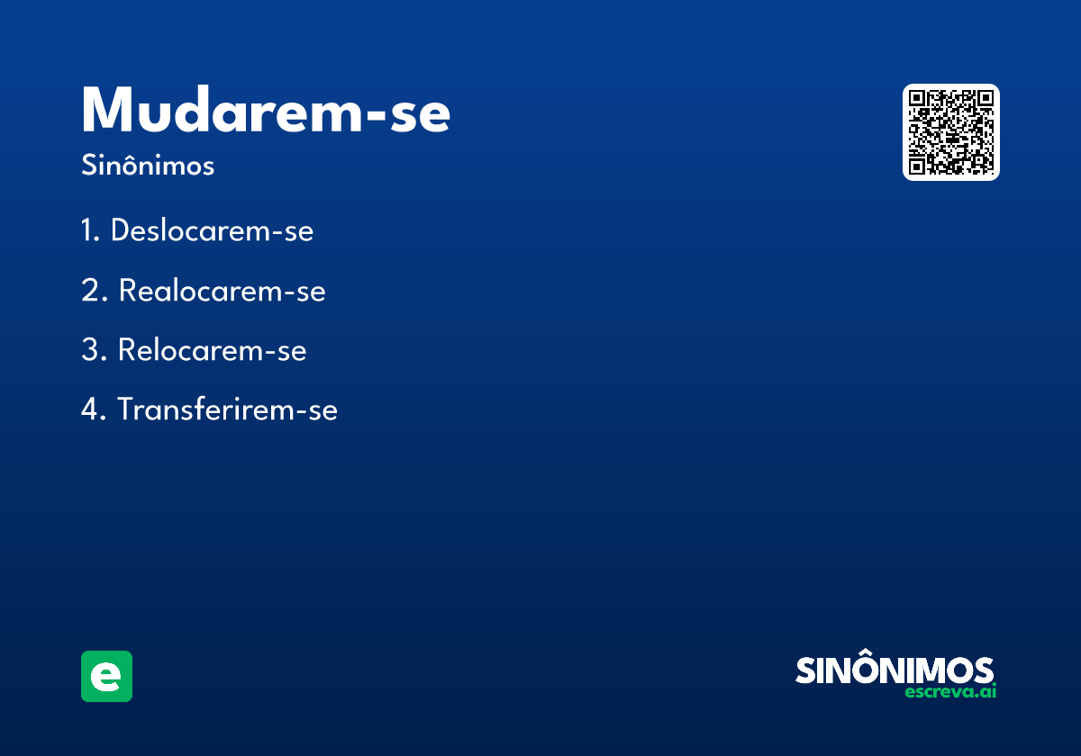mudarem-se