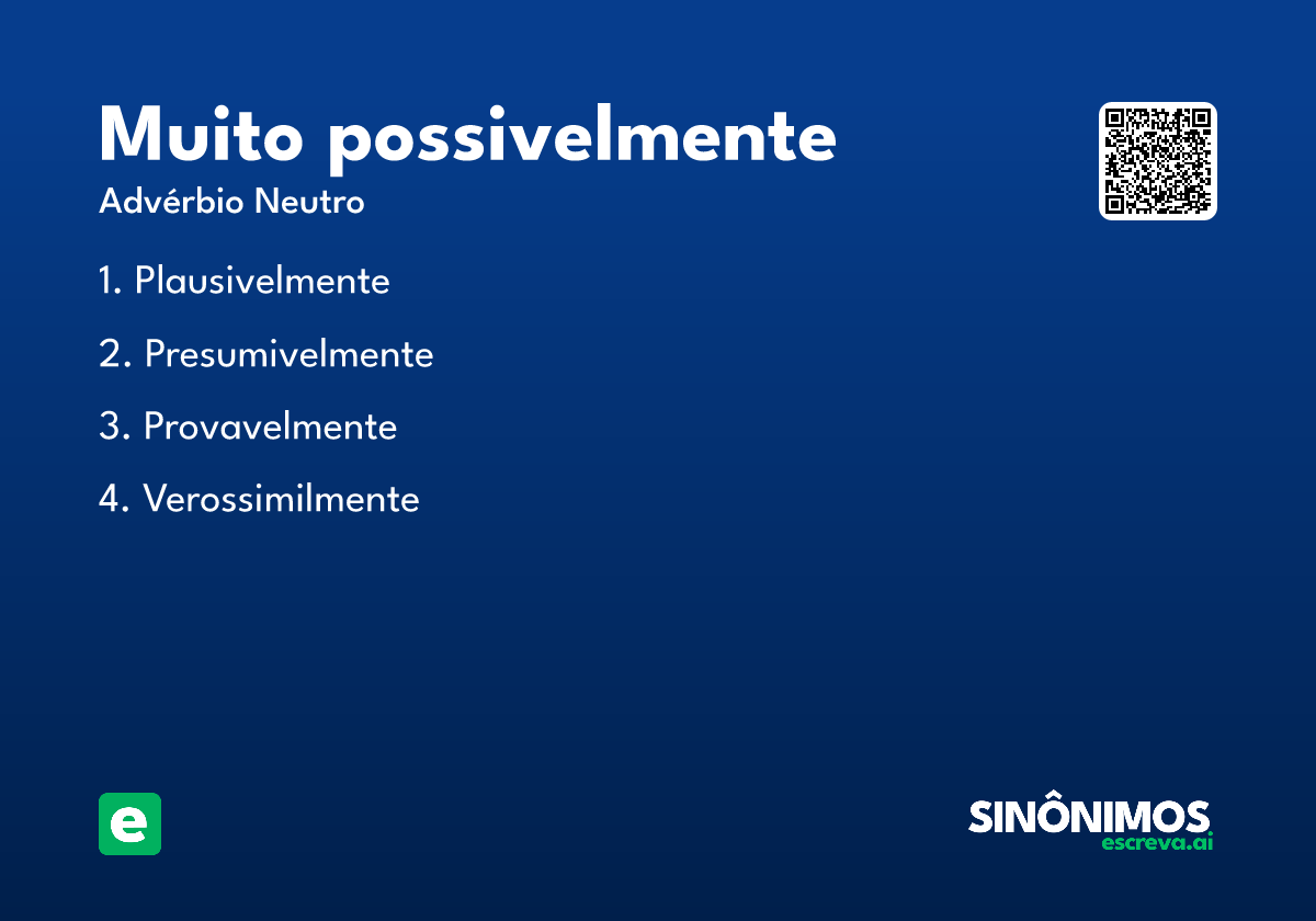 muito possivelmente