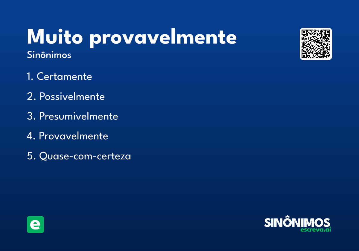 muito provavelmente