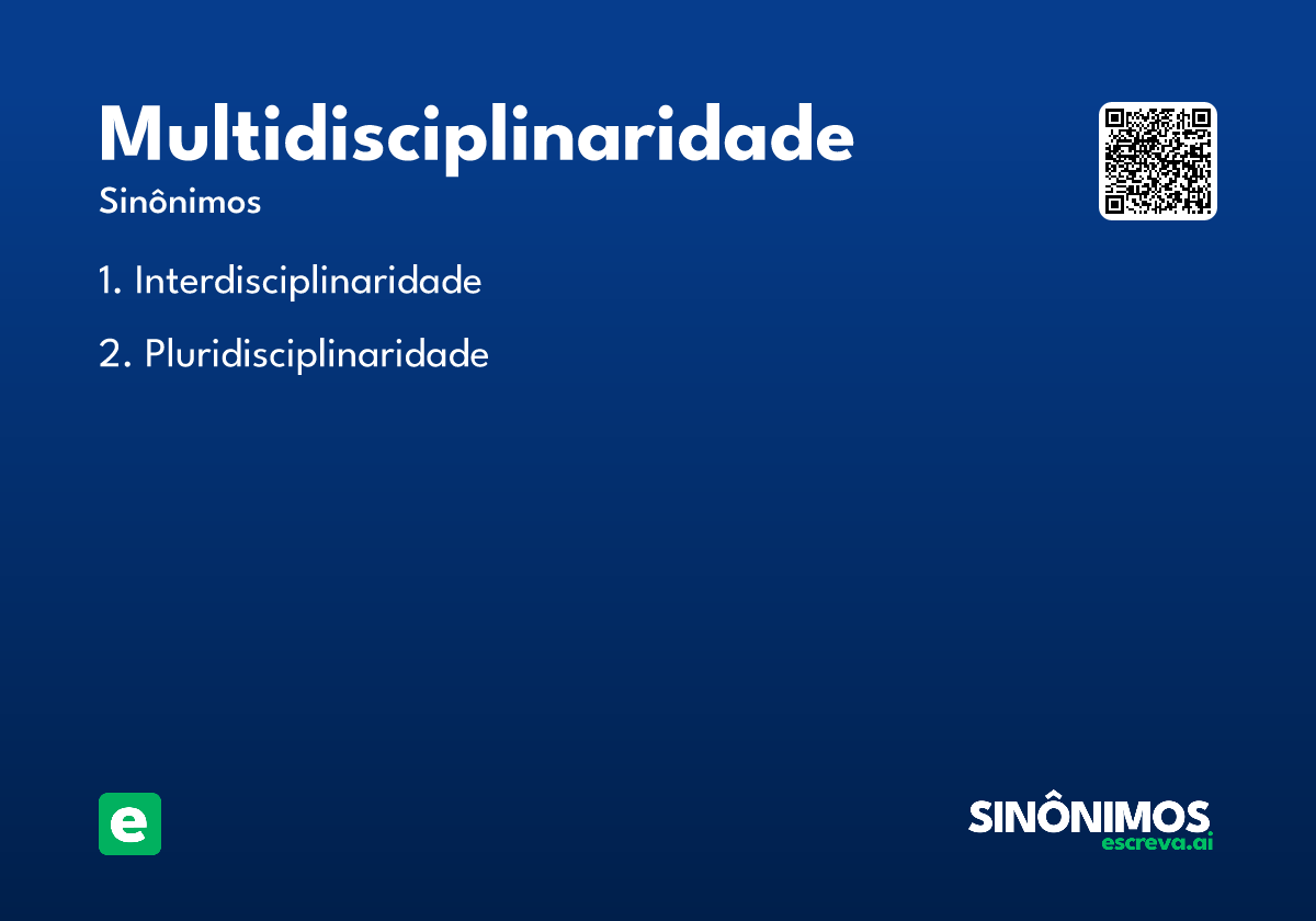 multidisciplinaridade
