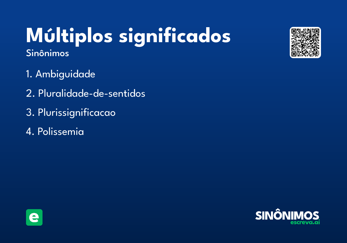 múltiplos significados