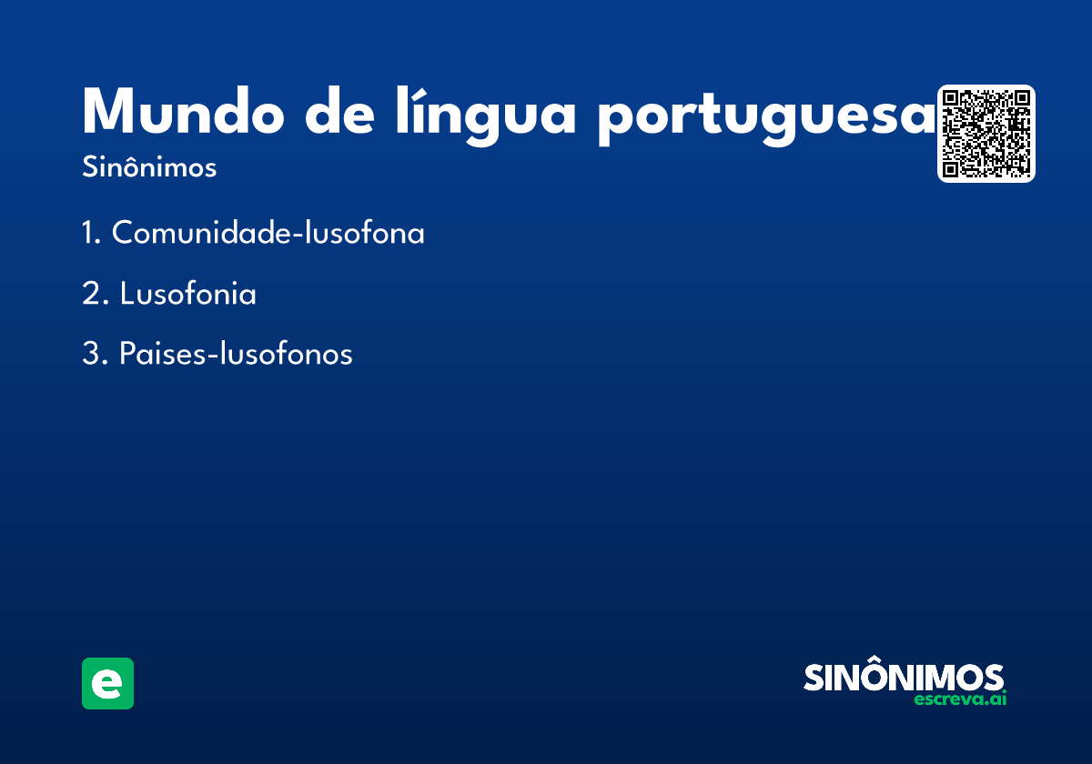 mundo de língua portuguesa