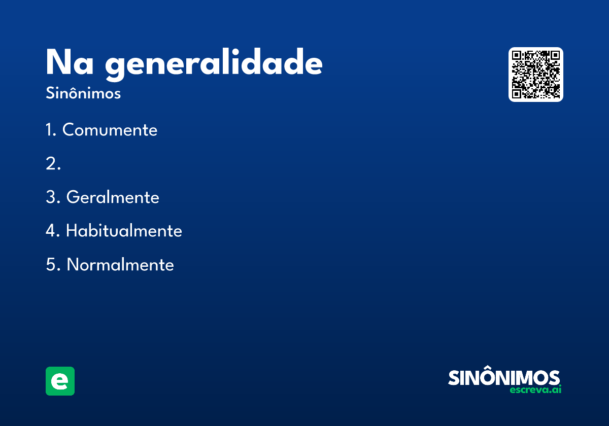 na generalidade