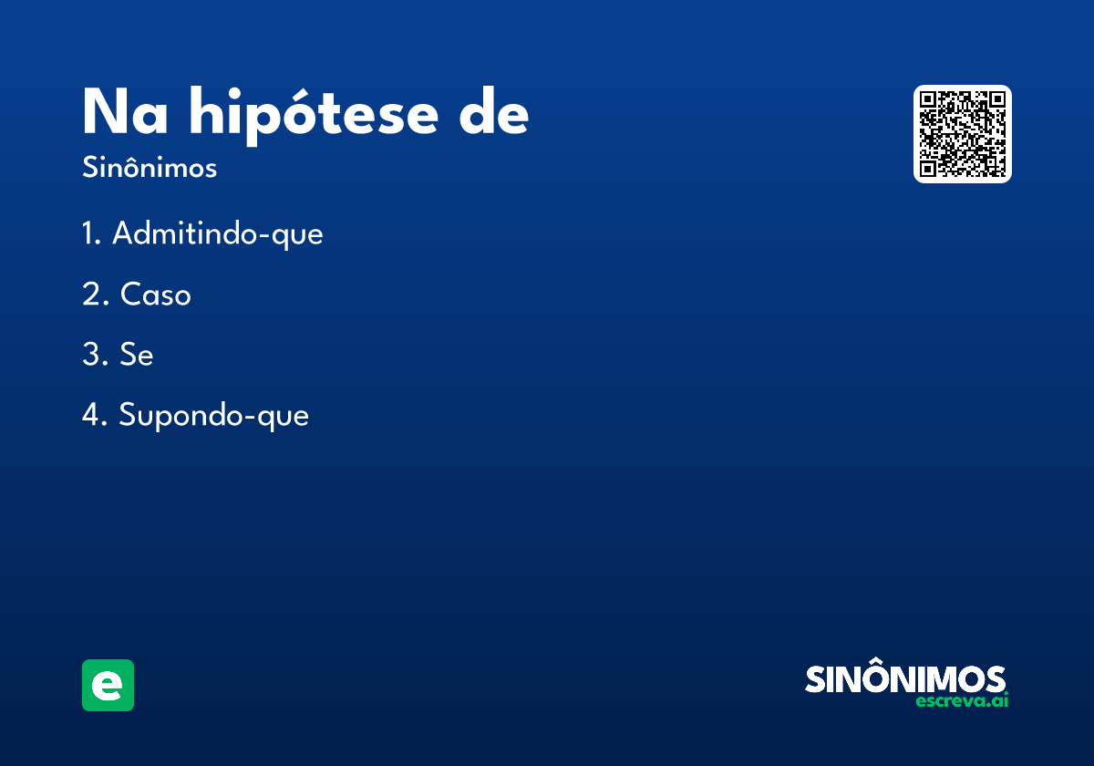 na hipótese de