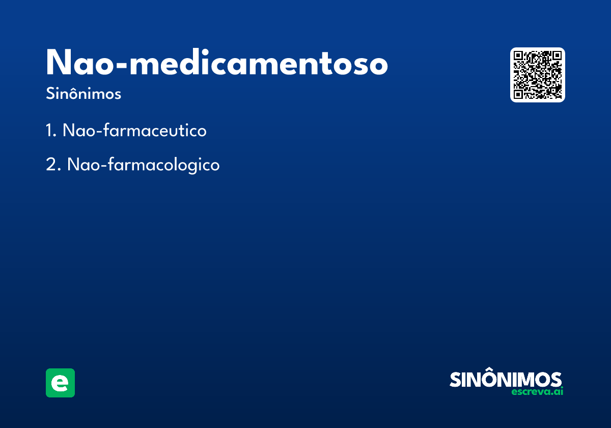 nao-medicamentoso