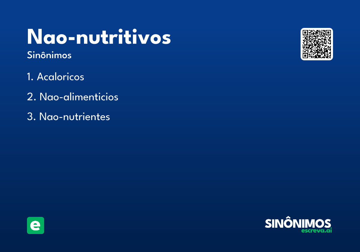 nao-nutritivos