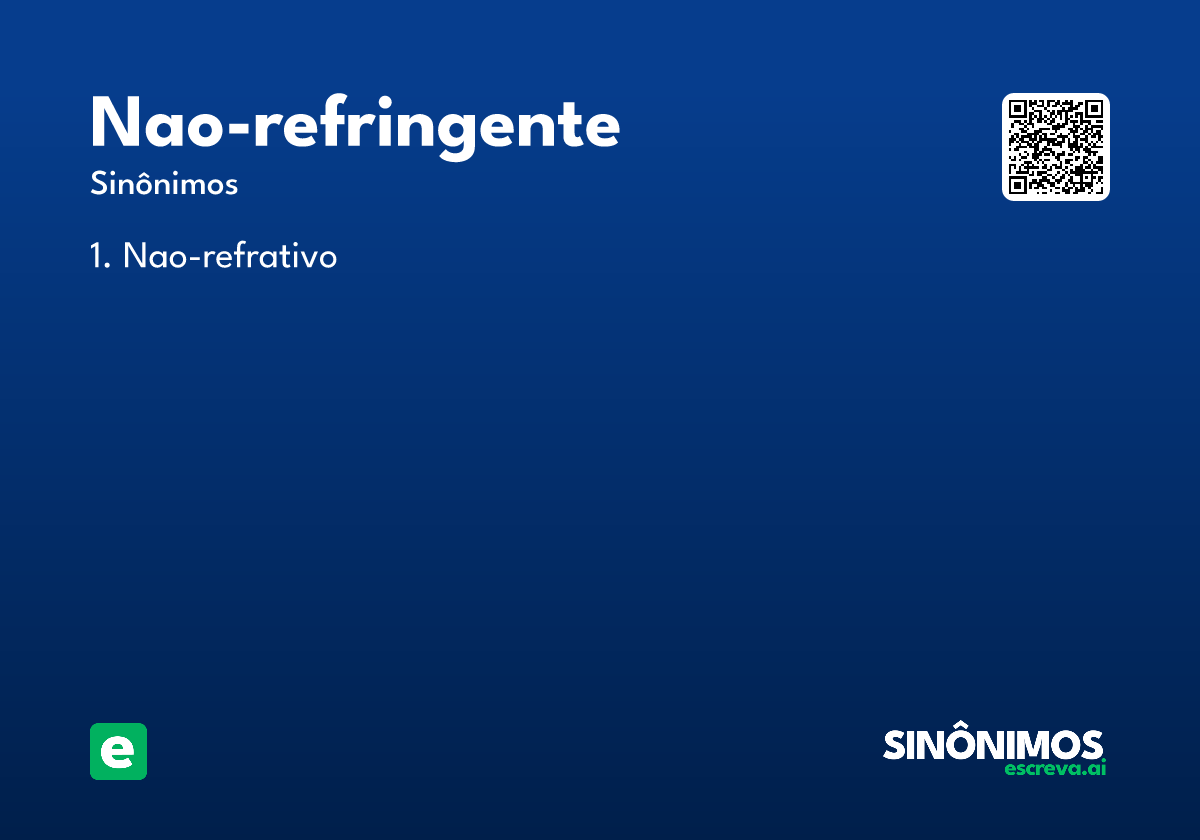 nao-refringente