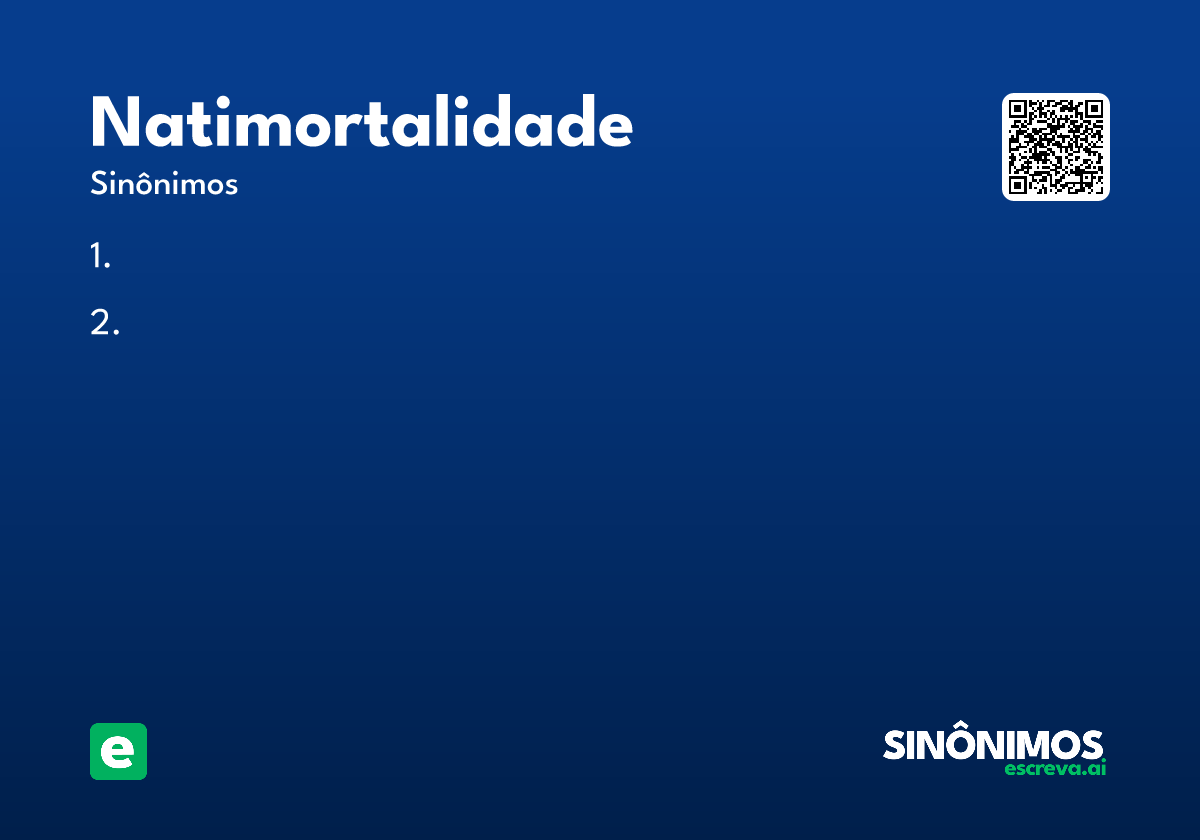 natimortalidade