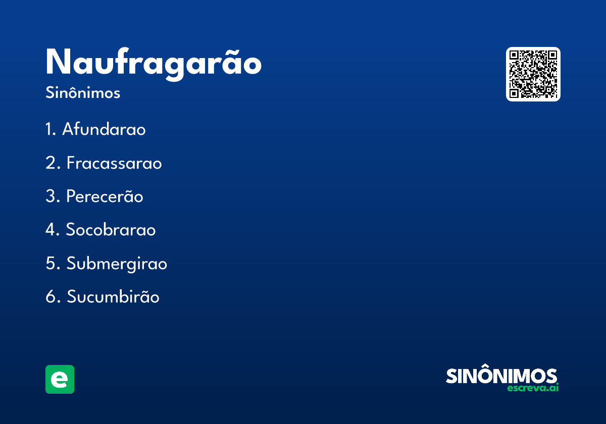 naufragarão