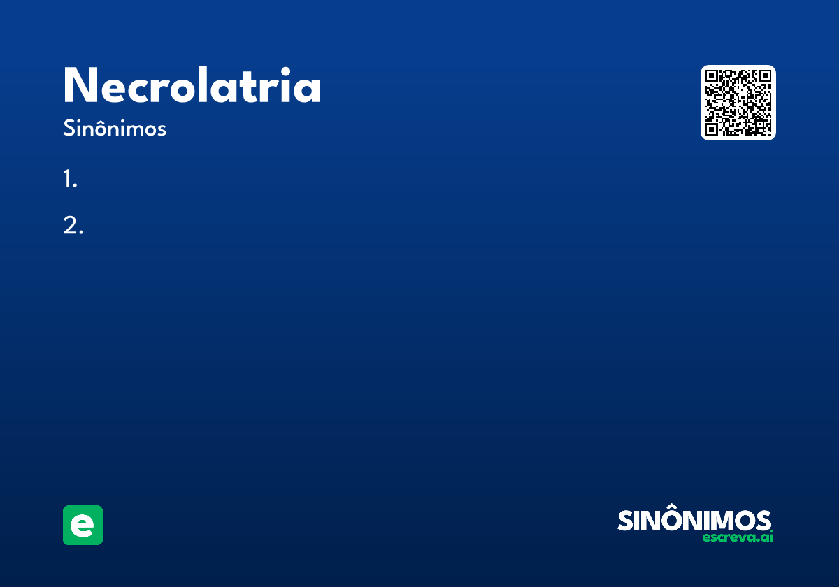 necrolatria