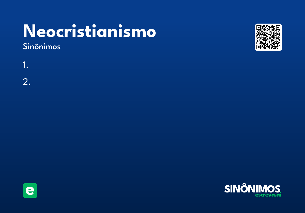 neocristianismo