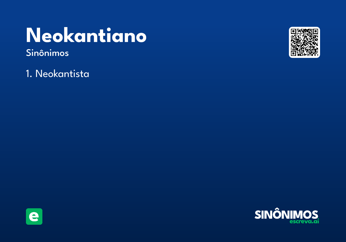 neokantiano