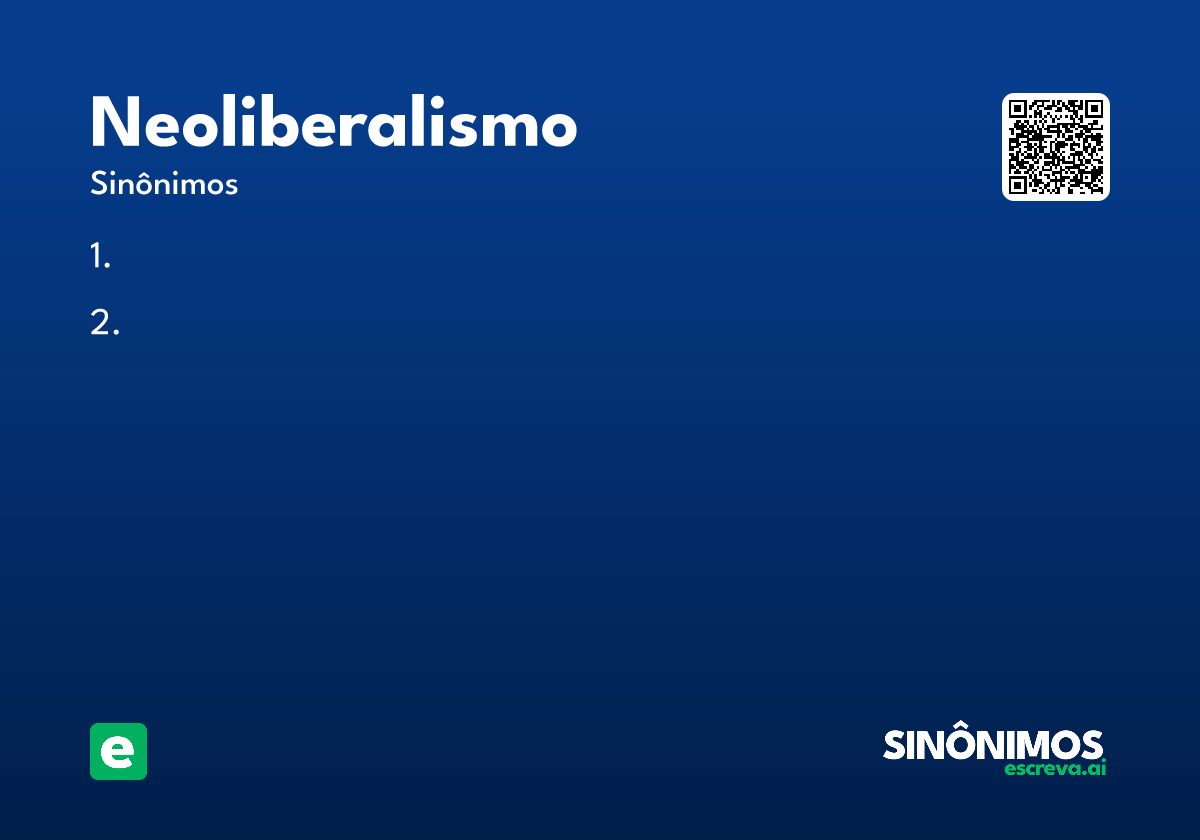 neoliberalismo