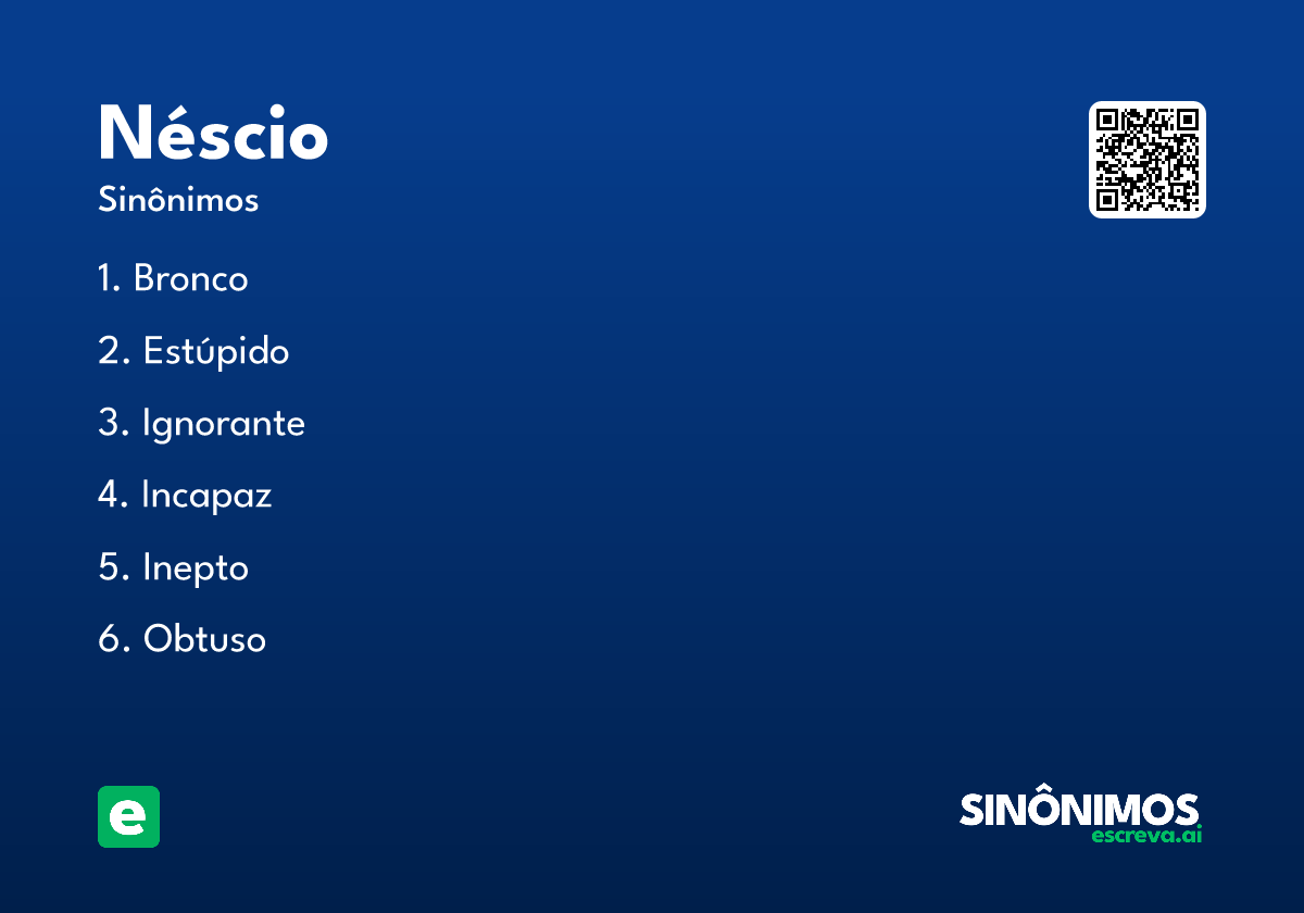 néscio